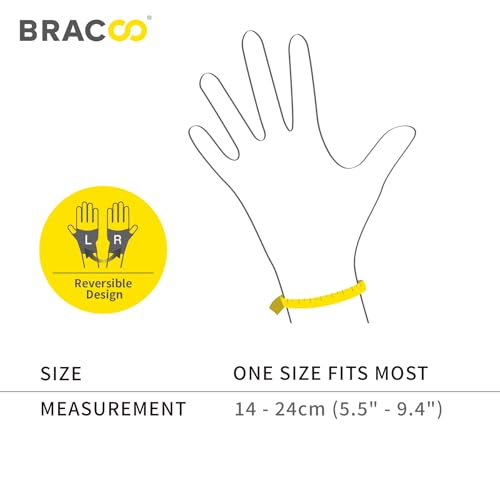 Bracoo Carpal Tunnel Wrist Brace with Compression Wrap - color: Black