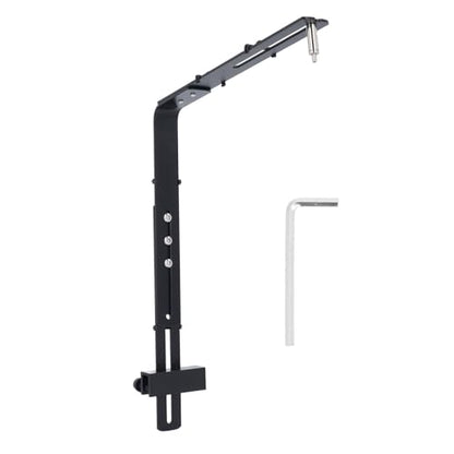 Aquarium Light Riser, Aquarium Light Bracket, Aluminum Alloy High Adjustable Aquarium Light Holder,Fish LED Aquarium Light Stand for Hanging Lamp (Black)