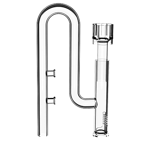 FZONE Aquairum Mini Glass Skimmer Lily Pipe for Mini and Nano Tank