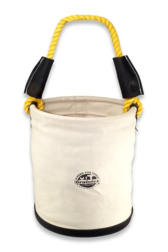 Graintex CB2126 Utility Plastic Bottom Canvas Bucket