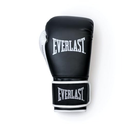 Everlast Powerlock OG Boxing Gloves - color: BLK/WHT, size: 16 oz