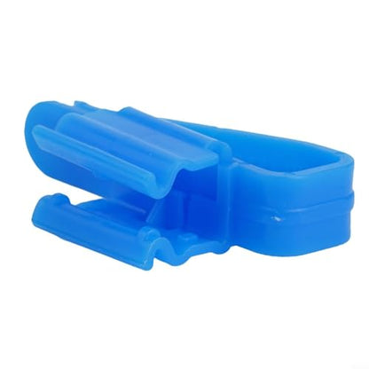 5Pcs Aquarium Hose Holder Clips, ABS Fish Tank Water Pipe Clamp Mounting for 8-16mm Diameter Tubing, Secure Grip Fixture for Aquarium Maintenance(blue) - color: blue