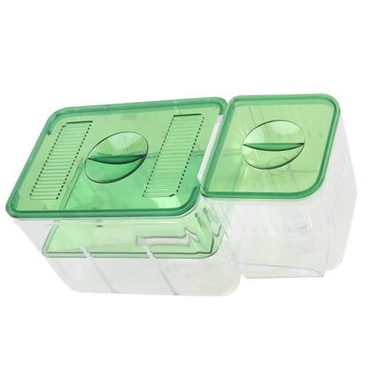 Mikikit Self Guided Incubator Box for Fish Transparent Breeding Tank for Aquarium Protects Fry and Newborns from Aggressive Fish Isolation Box for Hatching and Acclimation
