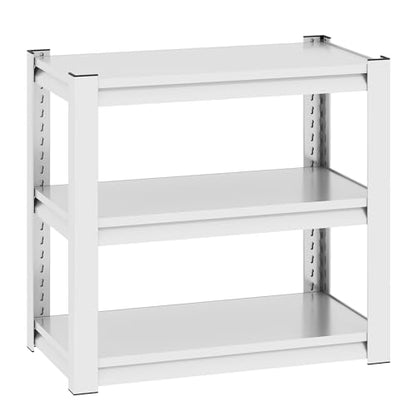 Aquarium Stand for 40 to 50 Gallon Fish Tank Heavy Duty 3-Tier Metal Tank Rack Adjustable Reptile Terrarium Cabinet Sturdy Support Storage Shelf for Home Office Living Tank Not Included