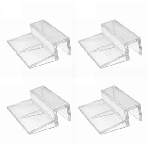 Aquarium Lid Clips 50 Pcs Acrylic Bracket for Rimless Aquarium – Secure Glass Cover Support for Fish Tank Lid(A4)
