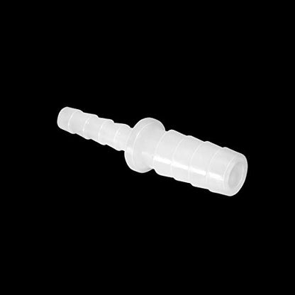 Feelers Plastic Hose Barb Reducer, 1/4" to 3/16" Barb Hose ID, Reducing Barb Brabed Fitting Mender Splicer Union for Coffee Maker and Aquarium Household Transport Fuel/Gas/Liquid/Air (Pack of 5) - size: 1/4-3/16, style: 5pcs