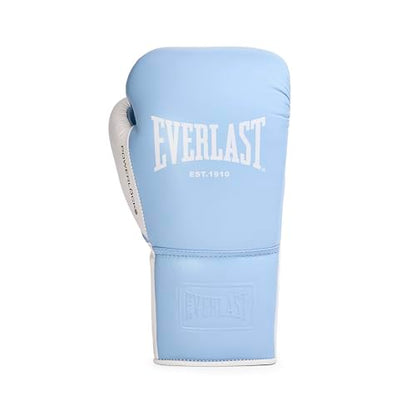 Everlast Powerlock OG Pro Training Boxing Gloves - color: Powder Blue/White, size: 14 oz