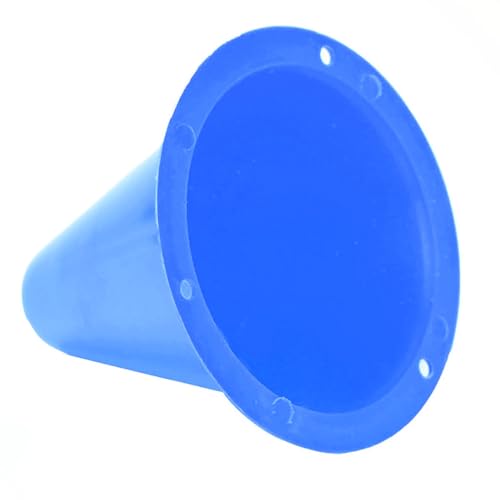 10pcs Football Cones Soccer Training Discs Football Marker Poles Flat Square Bottom Stackable for Soccer Training - color: Blue
