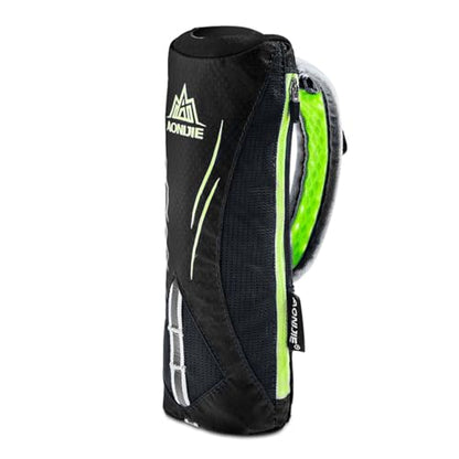 TRIWONDER Handheld Water Bottle Bag for Running, Quick Grip with Hand Strap Fit 17 oz Soft Flask Hydration Pack (A-Black Handheld Bag) - color: A-Black Handheld Bag