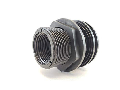 Lifegard Aquatics 1/2-Inch Double Threaded Bulkhead