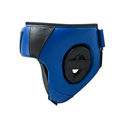 TMA Adult Headgear for Boxing, MMA Training and Kickboxing, Helmet for Sparring, Muay Thai and Taekwondo - color: Blue