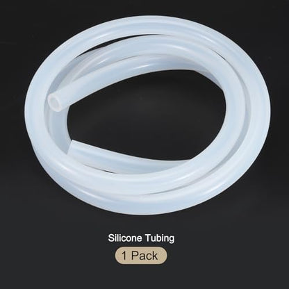 1m(3.3ft) 10mm(3/8") ID x 16mm(5/8") OD Silicone Tubing Clear Industrial Plastic Tubing Pure Silicone Hoses for Pump Siphoning Draining Irrigation Brewing - color: Clear, size: 3/8" x 5/8"