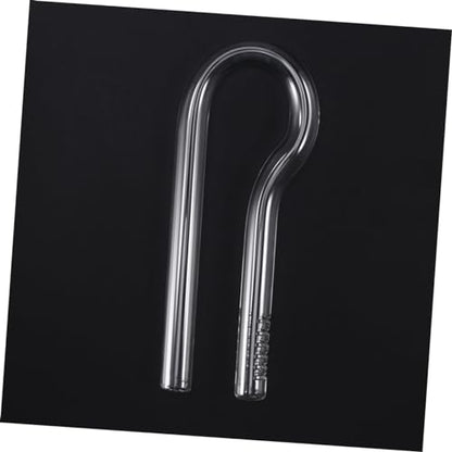 DOITOOL 2pcs R-Shaped Glass Water Inlet Tube Quality Outlet Tube for Fish Tank Aquarium Accessory (13cm)