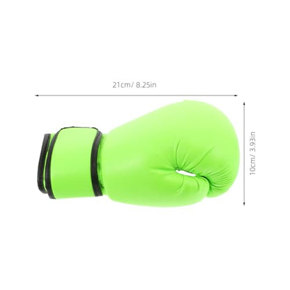 SUPVOX 1 Pair Sports Boxing Gloves Full Punching Blocking Boxing Gloves for Kids Karate Taekwondo Sparring Training Orange - color: Light Green