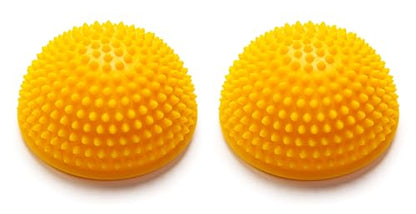 Black Mountain Products Balancing Exercise Stability Pods - Extra Firm for Strength Conditioning Training and Balance Coaching - color: Yellow