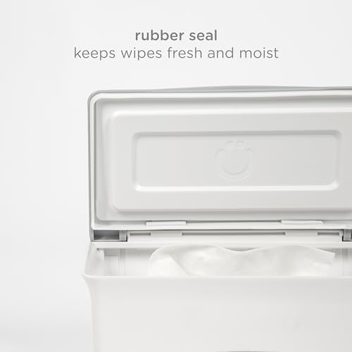Ubbi Baby Wipes Dispenser, Baby Wipes Case, Baby Wipes Holder With Weighted Plate, Keeps Wipes Fresh And Non-Slip Rubber Feet, Gray - color: Gray Wipes Dispenser