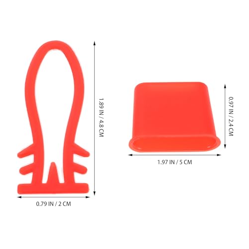 Luxshiny 200pcs Plastic Egg Mesh Bag Clasps Hooks, Reusable Potato and Grocery Mesh Bag Closure Clips for Kitchen Storage and Food Packaging