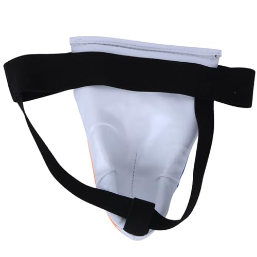 Groin Protector Boxing, Groin Guard Boxing, Children Boxing Groin Protector, for Boxing Taekwondo Muay Thai Training, White