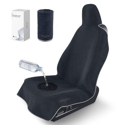 Wigoo Car Seat Cover Towel, Waterproof, for Use After Gym, Black, 1 Pack - color: Black, size: 1 Pack