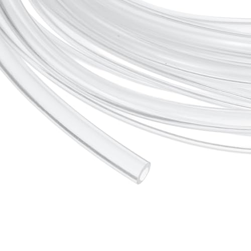 uxcell Clear PVC Tubing, 2.5mm ID x 4.5mm OD - 15ft PVC Tube Lightweight Vinyl Hose, Transparent Flexible Plastic Water Tubing for Air Oil Water Transfer Aquarium Irrigation - size: 2.5mm ID x 4.5mm OD