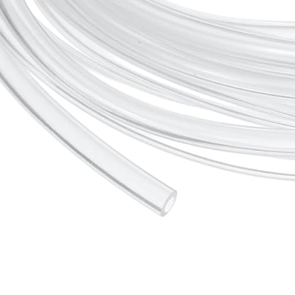 uxcell Clear PVC Tubing, 2.5mm ID x 4.5mm OD - 15ft PVC Tube Lightweight Vinyl Hose, Transparent Flexible Plastic Water Tubing for Air Oil Water Transfer Aquarium Irrigation - size: 2.5mm ID x 4.5mm OD