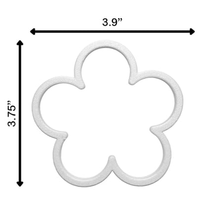 Fish Feeding Portal for Betta & Aquariums | Floating Food Ring & Breathing Window (Daisy) (White)