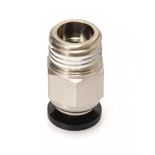BIQU 20 PCs PC4-M10 Pneumatic Connector Fittings Bowden Tube Coupler Male Straight PTFE Tube Push for E3D-V6 Bowden Extruder Compatible with Ender-3 Ender-3 V2 3D Printers - style: 20pcs