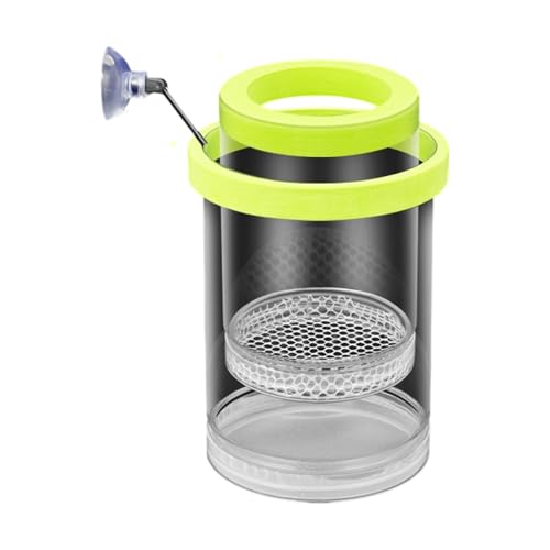 Floating Fish Breeding Box Net Design Safe Fish Habitat Isolation Tanks for Fry Shrimp Easy Setups Compacts - color: Green, size: L