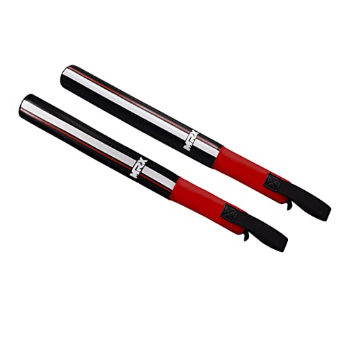 MRX MMA Boxing Training Striking Sticks Padded Pair Boxing Focus Precision Sticks Punch Speed Training Hand Target Ideal for Martial Arts, Muay Thai - color: Black Red
