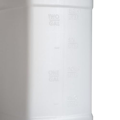 FastRack 2.5 Gallon Water Jug (Pack of 2) w/ 1 Black Rubber Cap Gripper | Reusable Plastic Jug with lid for Liquids | Heavy-Duty Water Container for Storage, Camping | BPA-Free Gallon Jugs with Lids - size: 2 Pack