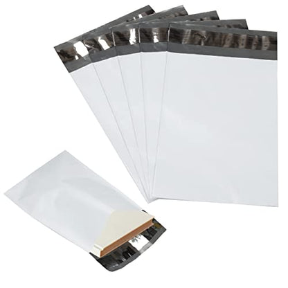4000 Pack Secure Seal White Poly Mailers - 6x9 Safe Shipping Bags - E-Commerce Self Sealing 2 Mil Poly Envelopes - size: 6” x 9” (4000 Pack)
