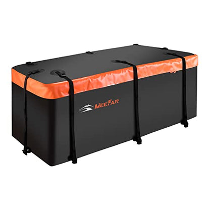 Hitch Mount Cargo Carrier Luggage Bag Waterproof 16 Cubic Feet Luggage Rack | Soft Shell Luggage Bag,Include 8 Reinforced Straps,Combination Lock,for All Vehicle with Steel Trailer Cargo Carrier Basket - size: 16 Cubic Feet