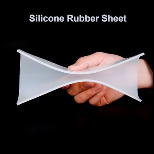 Silicone Rubber Sheet 500x500mm Thickness 1mm 2 3 4 5 6 8mm Black Plate Mat，High Temperature Resistance Rubber Pad, 1pcs(T1mm)