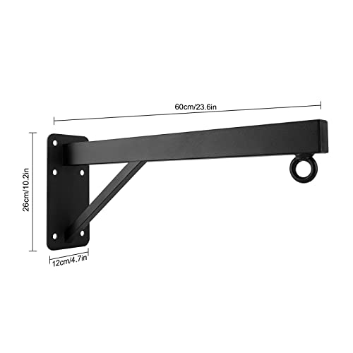 Punch Bag Bracket, Heavy Duty Steel Boxing Bag Hanger Wall Mount Hanging Sandbag Stand for Home Gym Excersice Fitness Training