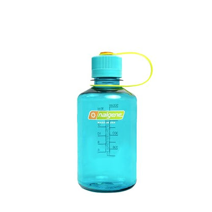 Nalgene 16 oz Narrow Mouth Water Bottle, Cerulean - color: Cerulean, size: 16 Ounces