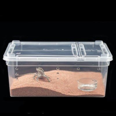 Small Reptile Breeding Box for Reptiles Small Snake Turtle Spiders Geckos Frogs Breeding Box Case Feeding Hatching Container Reptile Tank Terrarium