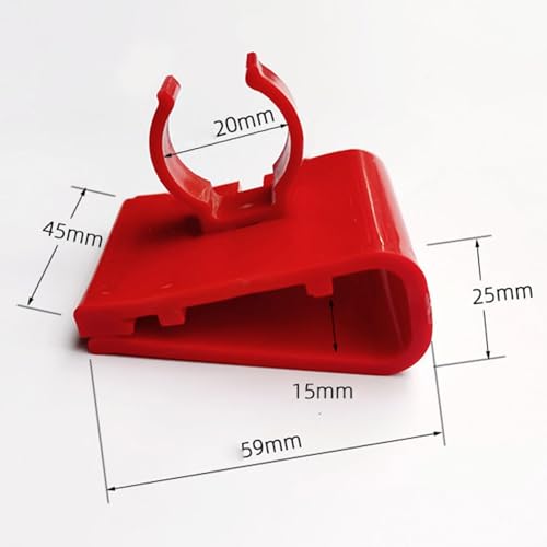 5 Pieces Soft Holders,Aquarium Hose Clips,Fish Tank Holder,Red Fixing Bracket Water Fixing Clamps, Style A - size: STYLE A