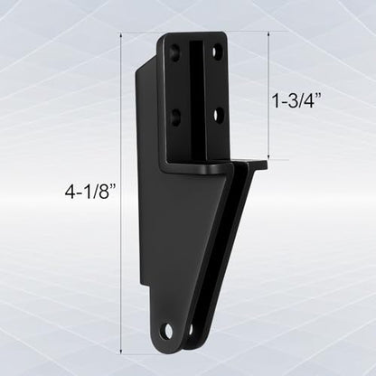 Nuanchu 2 Pack Screen Door Closer Bracket Storm Hardware Replacement Post Jamb Bracket Plastic Replacement Parts for Door Closers(Black)