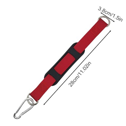 Boxing Bag Hanger Heavy Strap Punching Bag Holder Strong Hanger Strap | Home Gym Fitness Gear Women Men Exercises Equipment for Hammock, Pulley, Sandbag - color: Red
