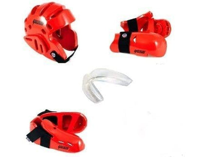 Proforce 6 piece Karate Sparring Gear Set Combo - color: red, size: adult XL