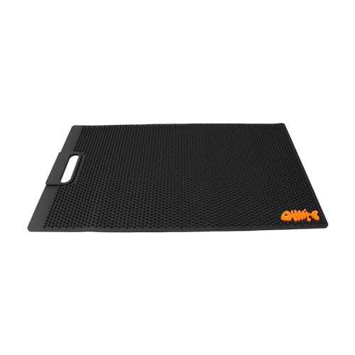NonSlip Fish Fillet Mat for Filleting, Cutting, Cleaning - Heavy Duty Rollable Cutting Board - No Need Fish Grippers - Large Size (14 * 24", Black) - color: Black, size: 24"L x 14"W