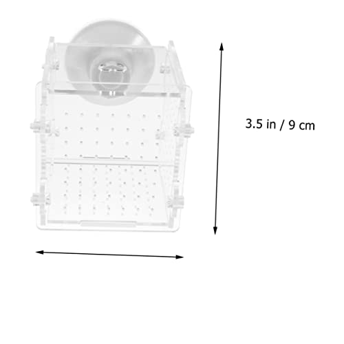 LIOOBO Guppy Breeder Box Fish Isolation Aquarium Incubator Acrylic Fish Tank Accessory