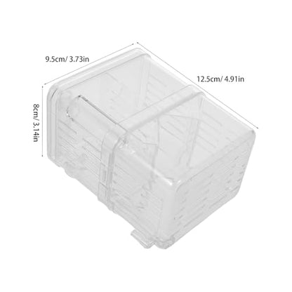 BESPORTBLE 2pcs Acrylic Fish Breeding Box Isolation Box Fish Separator for Aquarium Hatchery Incubator with Suction Cup for Shrimp Clownfish Guppy
