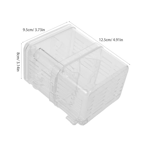 BESPORTBLE 2pcs Fish Tank Incubator: Transparent Fish Breeding Box for Aquarium Floating Isolation Hatchery - Small Incubator for Guppy Betta Clownfish