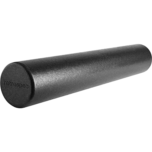 Retrospec Relief Foam Roller High-Density EPP Extra Firm Round Foam Roller for Exercise, Massage Yoga, Pilates and Post Workout Muscle Recovery - size: 36"