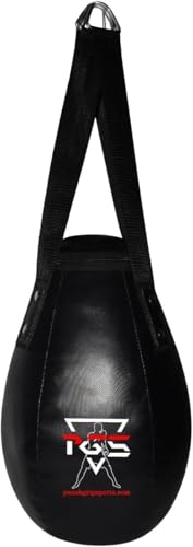 Wrecking Ball Punching Bag, Expert Boxing Teardrop Body Snatcher Bag for MMA, Kickboxing, Muay Thai, Round Heavy Bag - UNFILLED