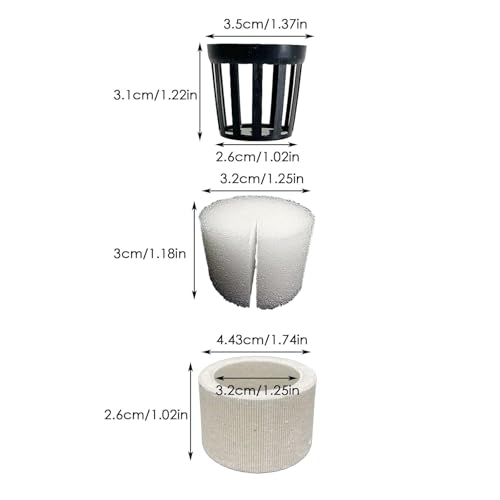 Ceramic Plant Weights - Aquatic Plants Fixed Ring Set, Anti-Floating Ring Aquarium Plants | Anti-Floating Water Plant Anchor Weights Pot, Aquarium Plant Stabilizer for Fish Tank Accessories