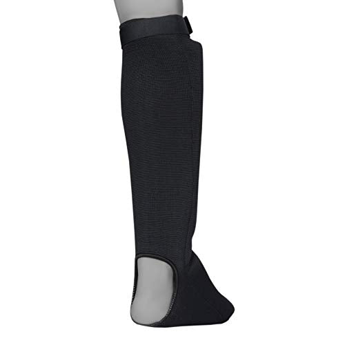 UFG Ultimate - Cloth Shin Instep Guard - Karate MMA Boxing Muay Thai Training Protection - color: Black, size: Large-X-Large