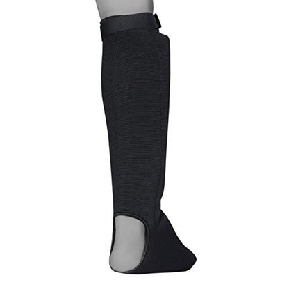 UFG Ultimate - Cloth Shin Instep Guard - Karate MMA Boxing Muay Thai Training Protection - color: Black, size: Large-X-Large