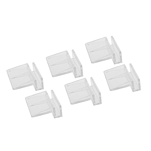 BESPORTBLE 3sets 6mm Fish Tank Acrylic Clips Aquarium Lid Support Holders Durable Glass Cover Clips for Fish Aquarium Tank 6pcs*3
